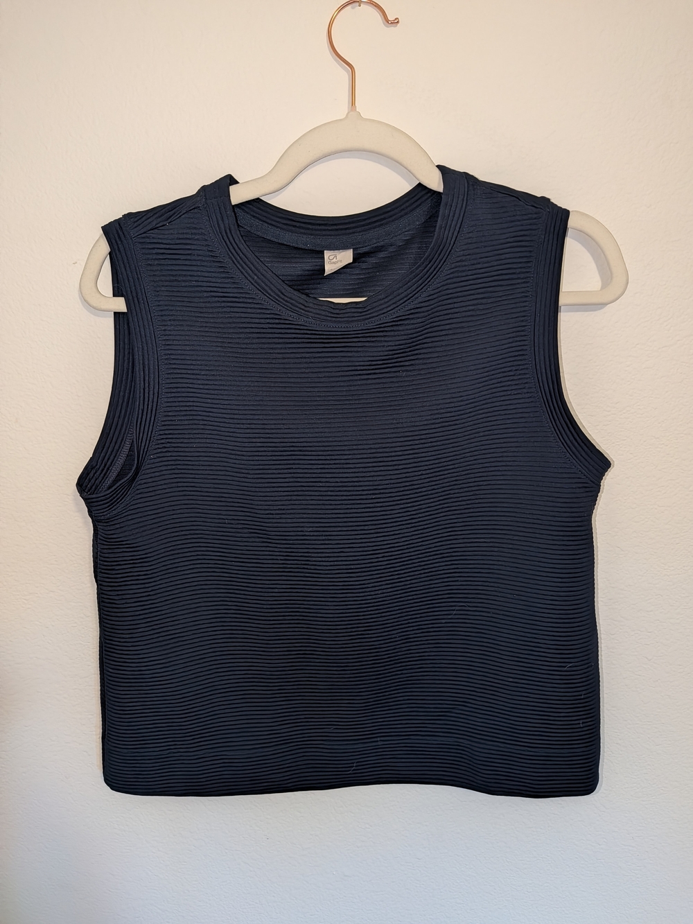GAP Ribbed Sleeveless Tank Top in Navy